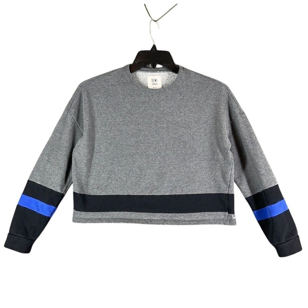 Demi Lovato Fabletics Crew Sweatshirt Size S Cropped Athleisure Streetwear Gym‎